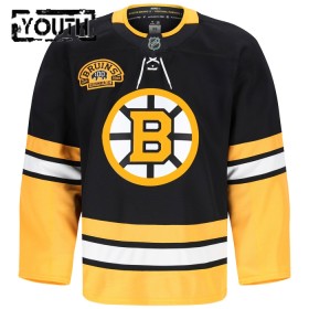 Boston Bruins Fanatics Premium 100th Anniversary Custom 2024-25 Alternate Schwarz Trikot - Kinder